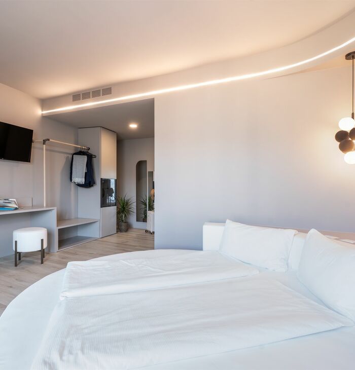 Junior Suite Deluxe con balcone e vista lago | Design e atmosfera